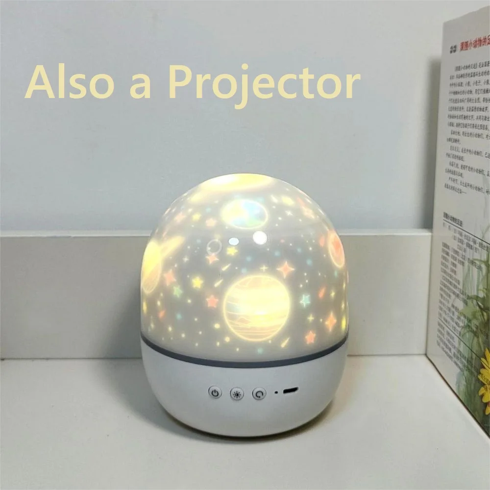 Special made led projection lamp 3*AAA battery plug-in star projector night light  with 6 projections