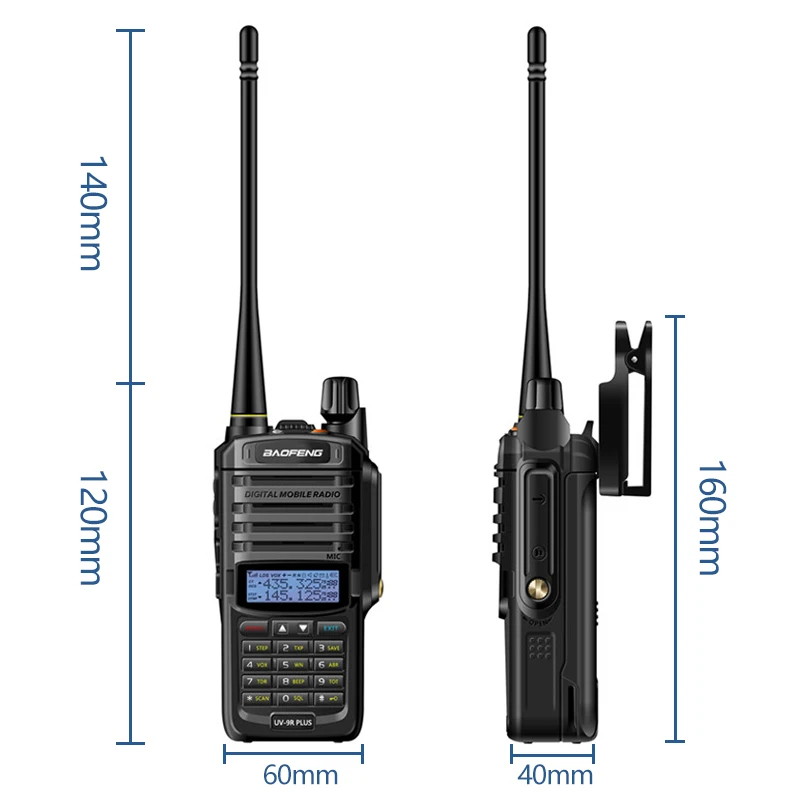 2021 Baofeng UV-9R плюс Водонепроницаемый IP68 иди и болтай Walkie Talkie “иди высокой мощности CB; Большие размеры 30-50 км дальность UV9R портативный двухстороннее