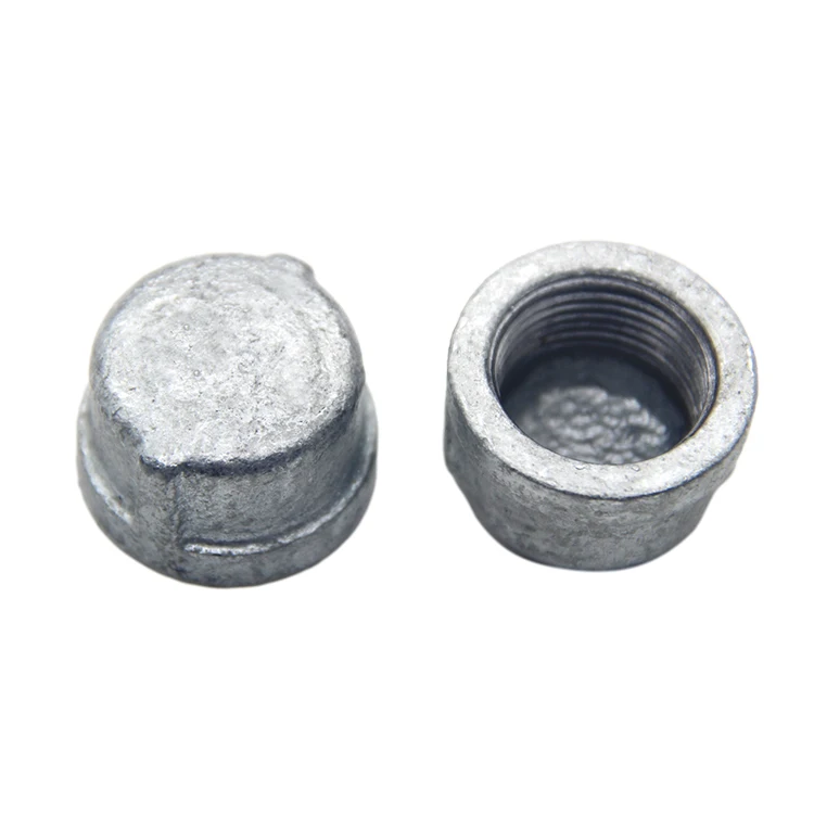 Galvanized and Black Malleable Iron Cast Pipe plug for Steampunk Vintage Shelf Bracket DIY Plumbing Pipe Decor Furniture