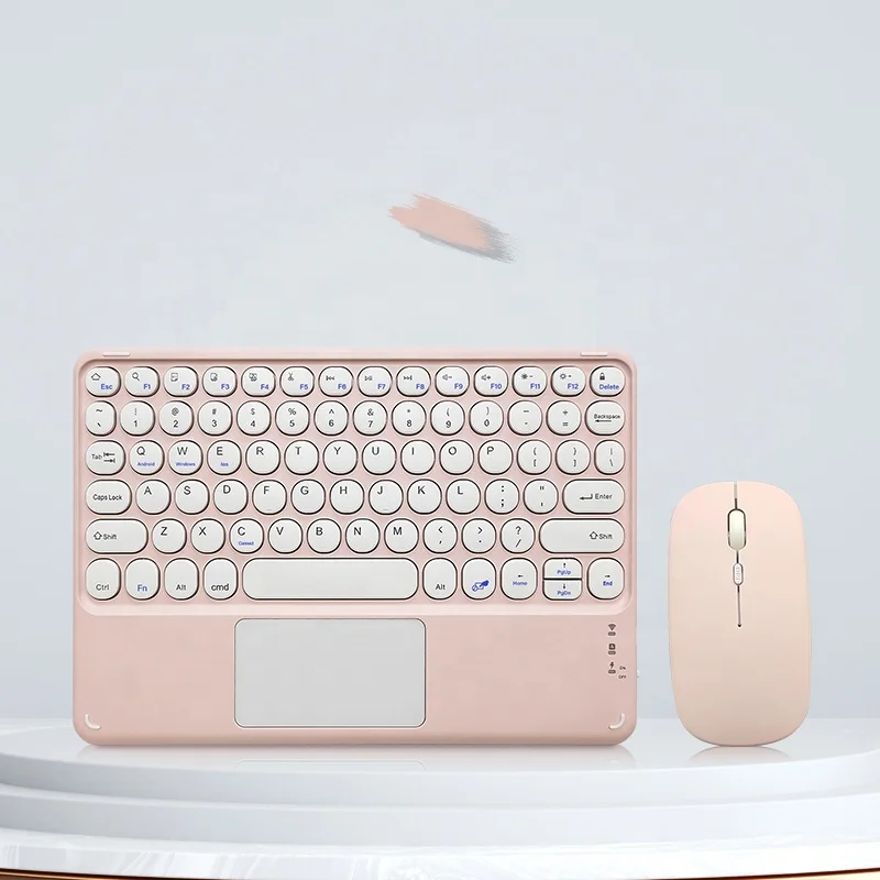 2023 Hot sale custom wireless keyboard color backlit Mini tablet wireless keyboard with mouse touch pad