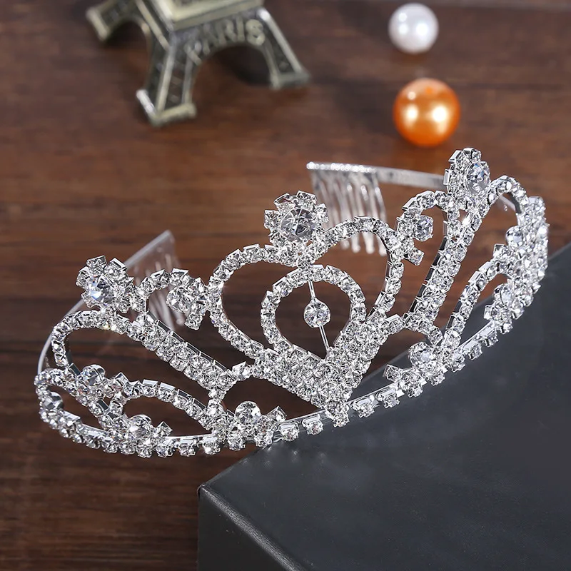 Manufacturers wholesale wedding bride headwear rhinestone crown hair accessories wedding accessories