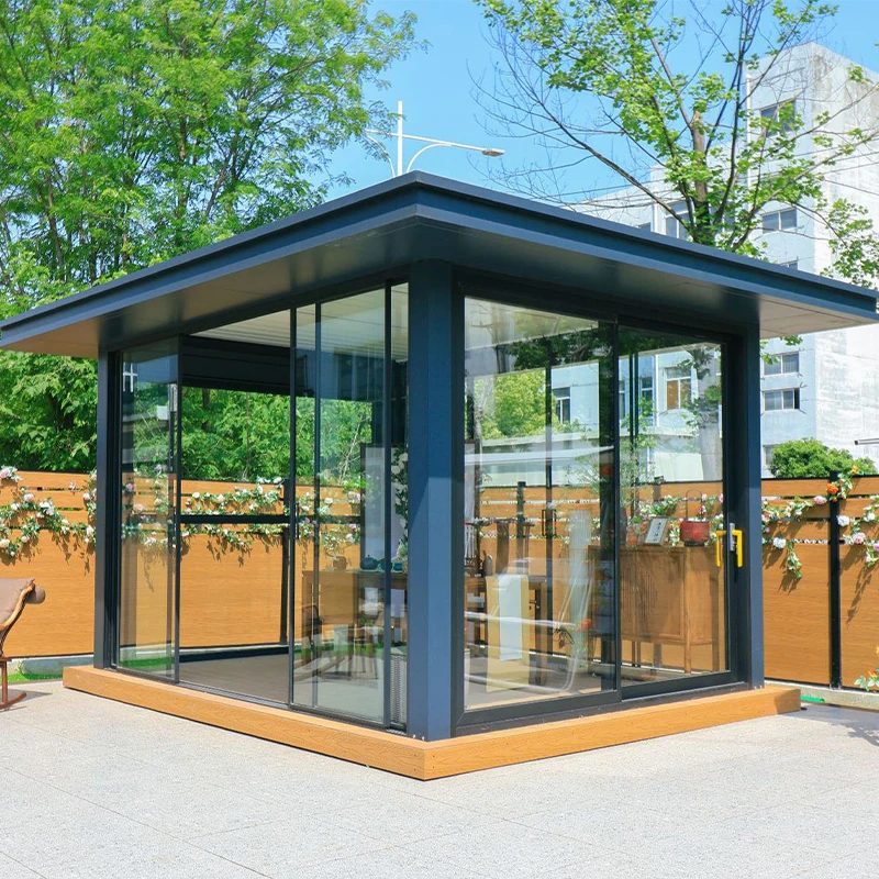 Manufacture Pergola Roof System Waterproof Remote Control Pergola Brackets 4x4 Patio Heater Cover BBQ Grill Gazebo