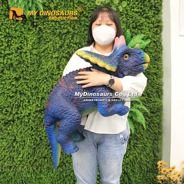 MY Dino HP031 Kids Special Gifts Baby Dinosaur Tricreratops Hand Puppet