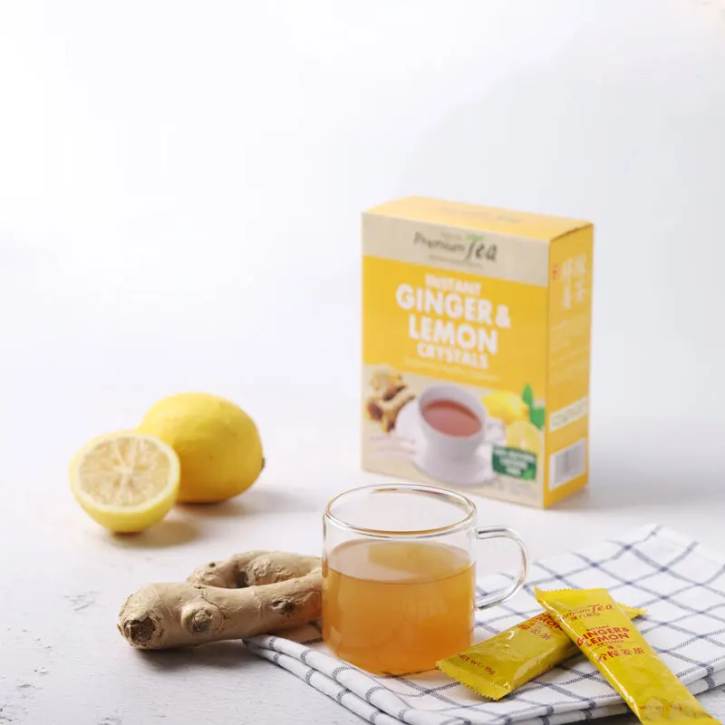 
Instant Ginger & Lemon Crystals for Supporting Healthy Digestion 