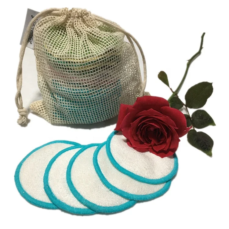 Reusable bamboo cotton makeup remover pads allow for customizable hot selling products