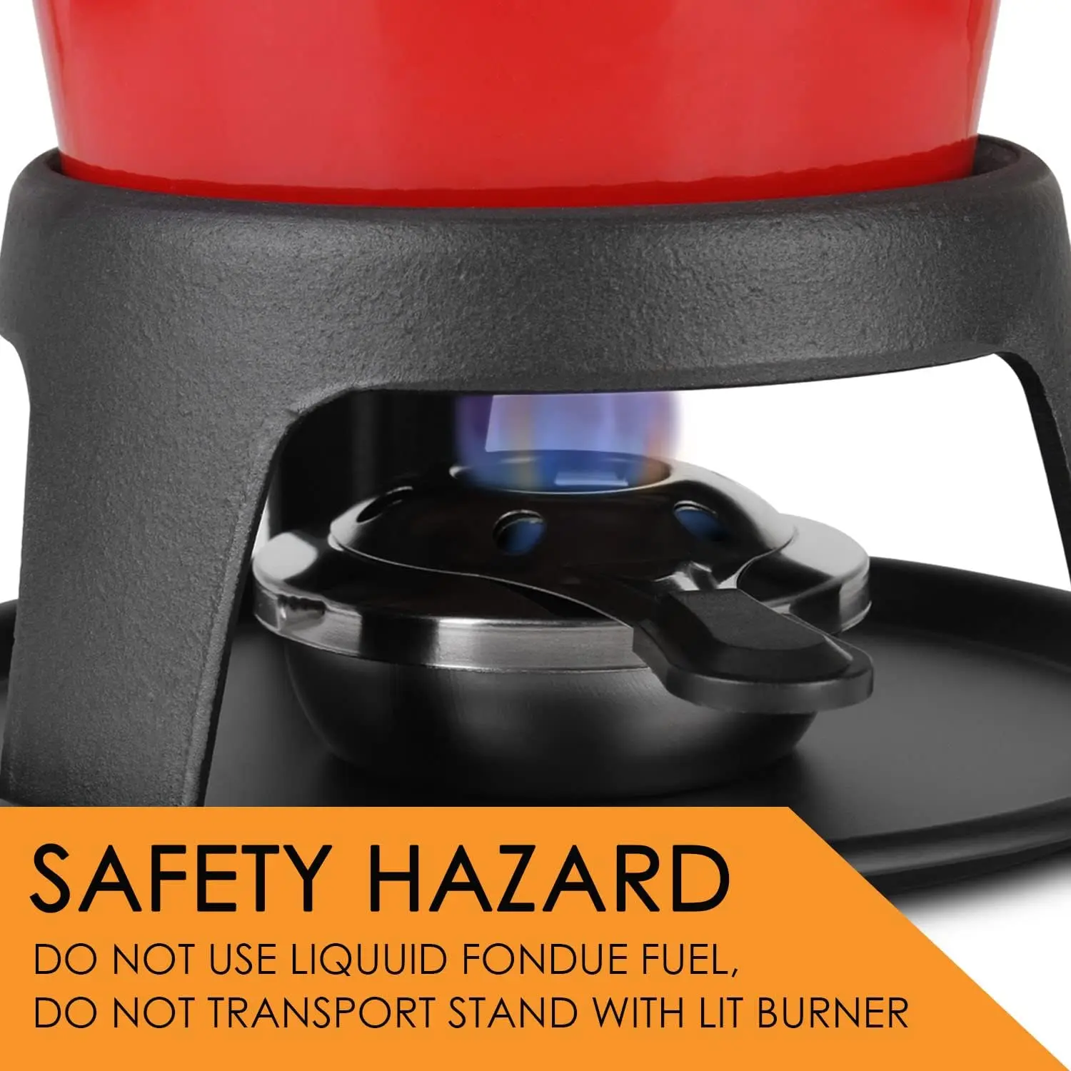 Hot selling enamel hot pot cast iron fondue pot 6 fondue forks chocolate cheese fondue set for chocolate