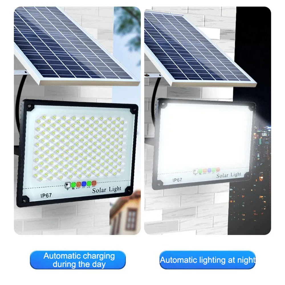 Outdoor Lighting Smart Floodlight 100w 150w 200w Waterproof IP67 Solar Wall Light Waterproof Aluminum Housing Led Floodlight