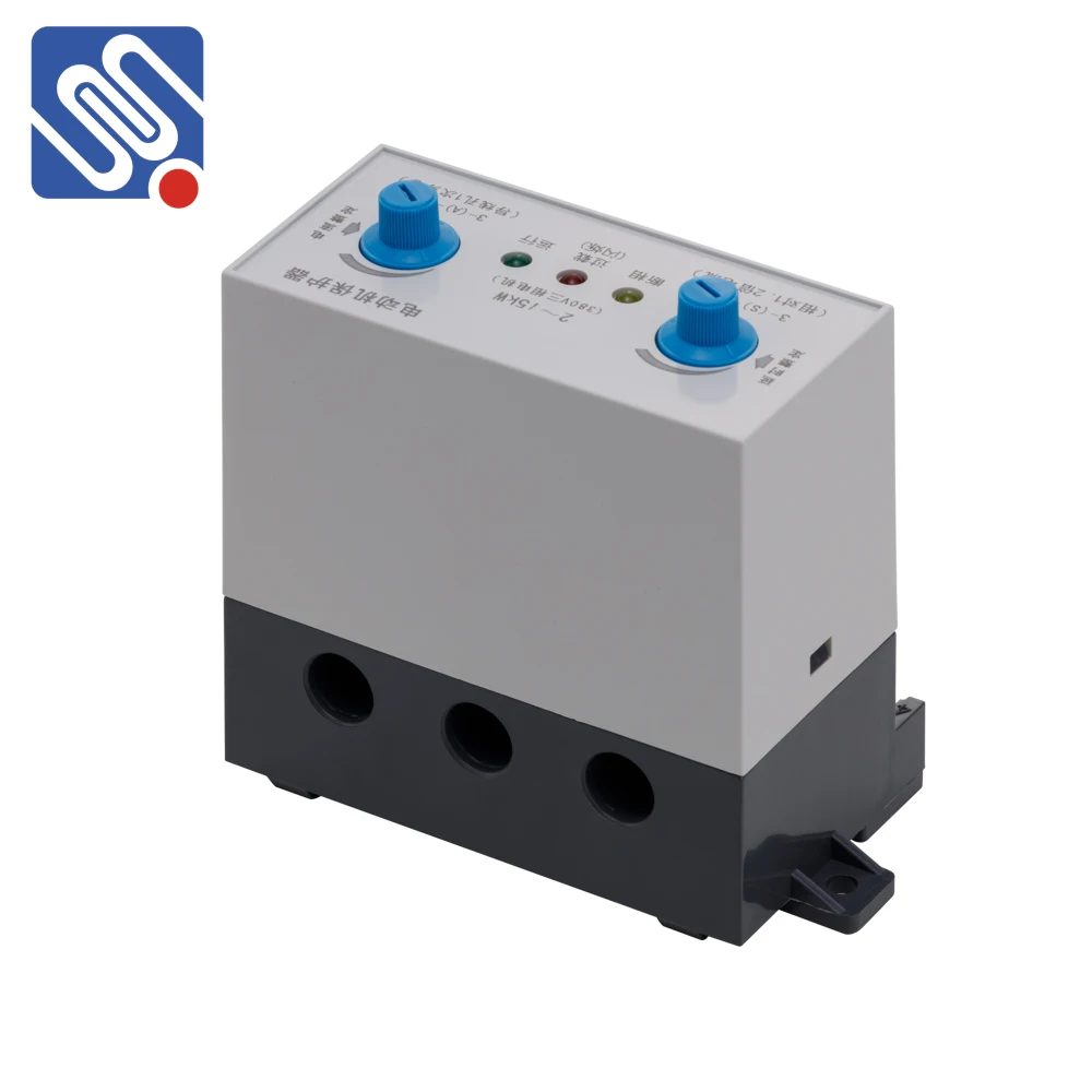 Meishuo motor protection relay 2~15kW Overload relay protector 380v three phase motor Delay/current setting