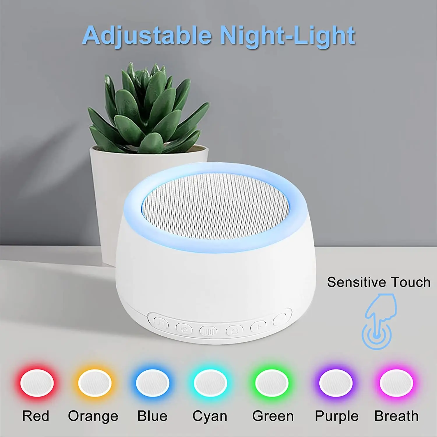 Portable Rechargeable Sleep Sound Machine for Baby Adults and Kids White Noise Machine