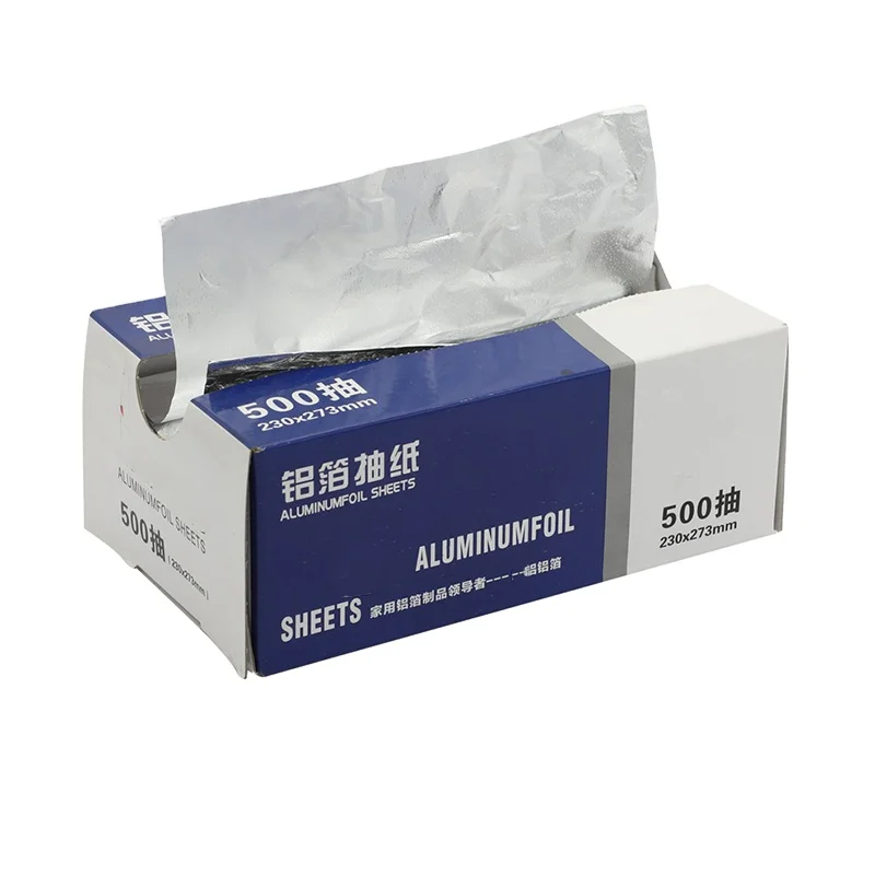 500 sheet pop up foils for hair color aluminum foil sheets for salon hairdressing foil
