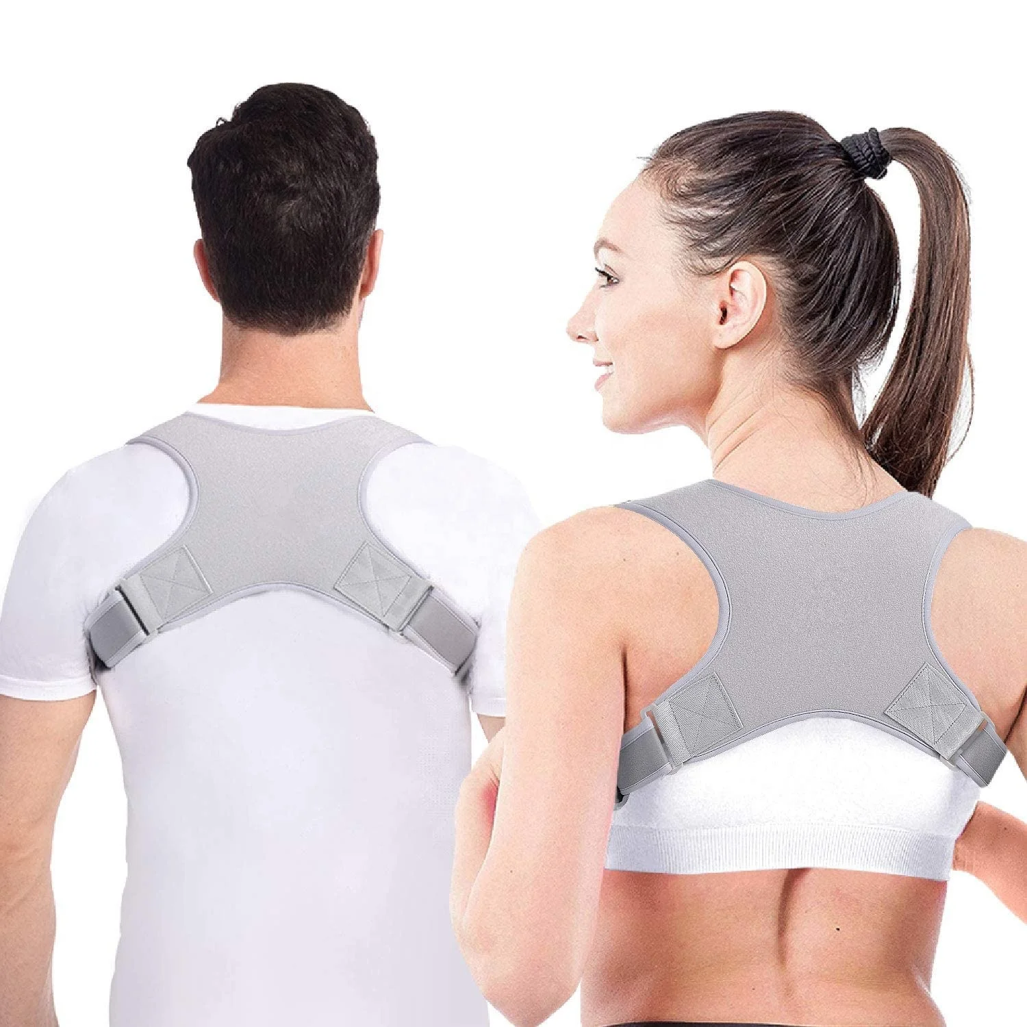 Adjustable Back Posture Corrector Clavicle Spine Back Shoulder Lumbar Brace Support Belt Posture Correction Prevents Slouching