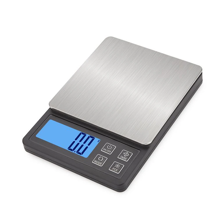 Digital Kitchen Scale 3000g/0.1g High Accuracy Precision Multifunction Food Meat Scale with LCD Display