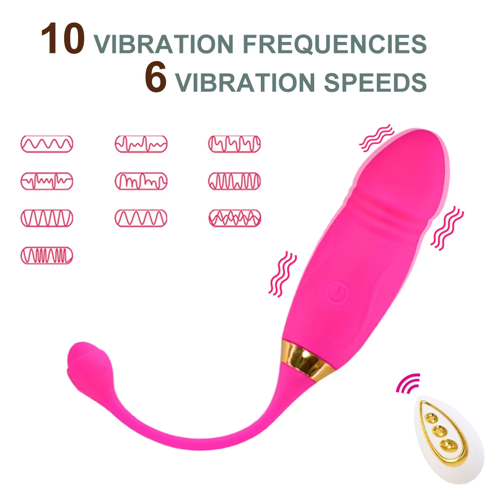 10 Speeds Jump Bullet Vibrator Vibrating Egg Silicone Wireless Remote Anal Clitoris Sex Toys for Women Adult Product