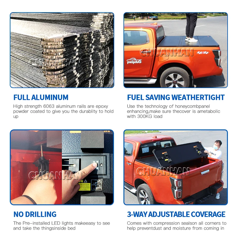 Gwm tonneau cover hard tri-fold bakflip mx4 tonneau cover l200 for chevy silverado gmc mitsubishi triton