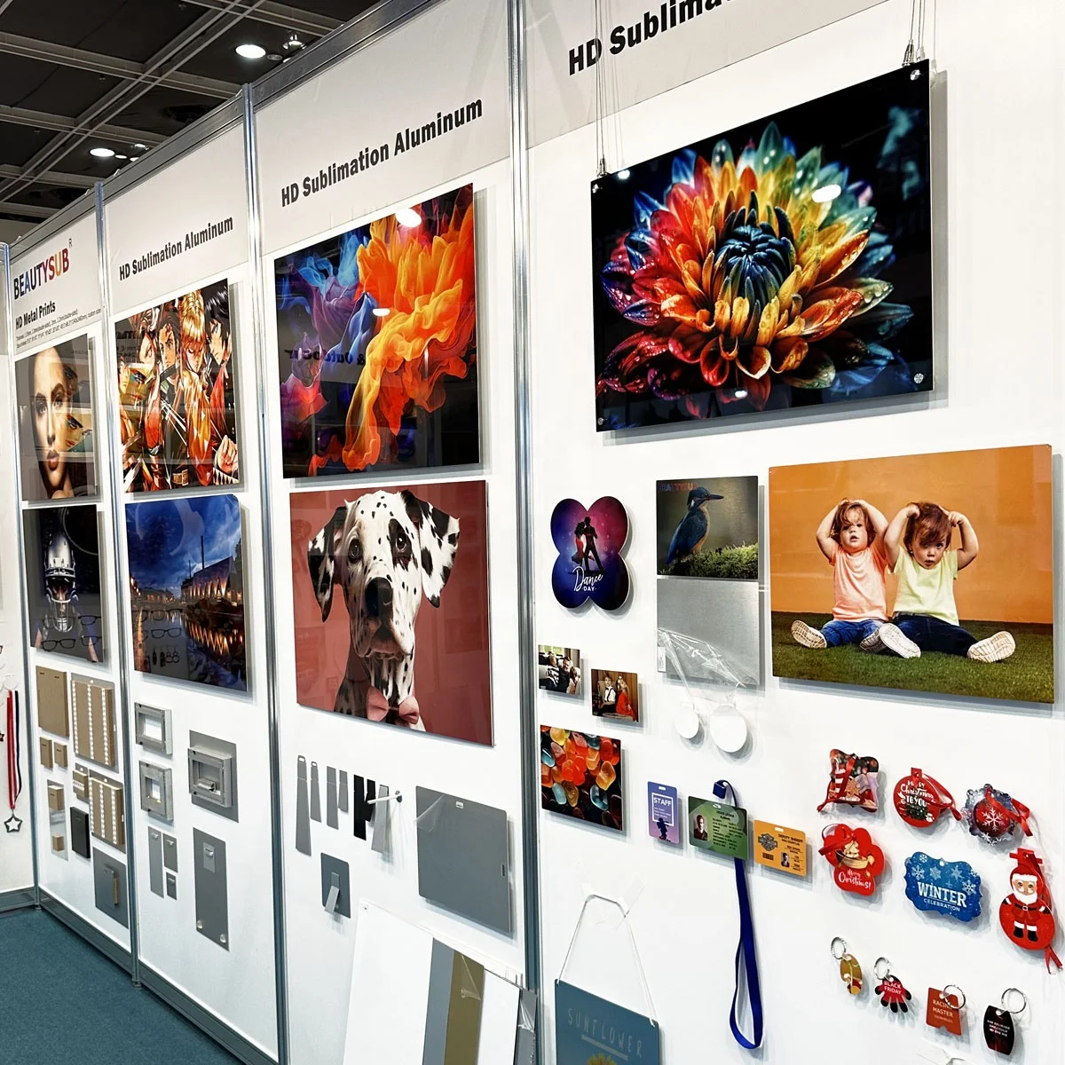 Longstar BEAUTYSUB 1.15mm HD single-sided white heat transfer prints sublimation aluminum Christmas ornament metal coated blanks