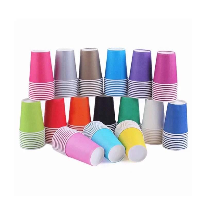 
Paper Cafe Cup Coffee with Lid Cofee 2.5 Ounce Milkshake Craft Red And White Pink 150 Ml Disposable Ice Cream Cups 