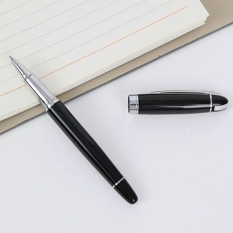 Advertising gift promotional custom company logo black ball pen business smoothing writing signature pen