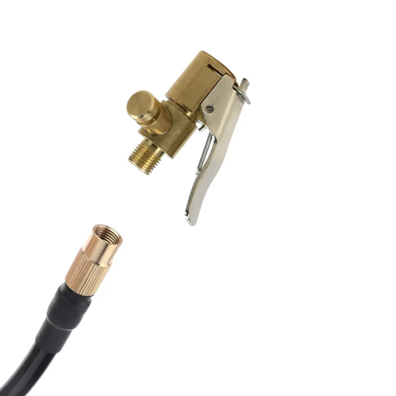 Brass Tyre Wheel Tire Air Chuck Inflator Pump adapter  With deflator Connector