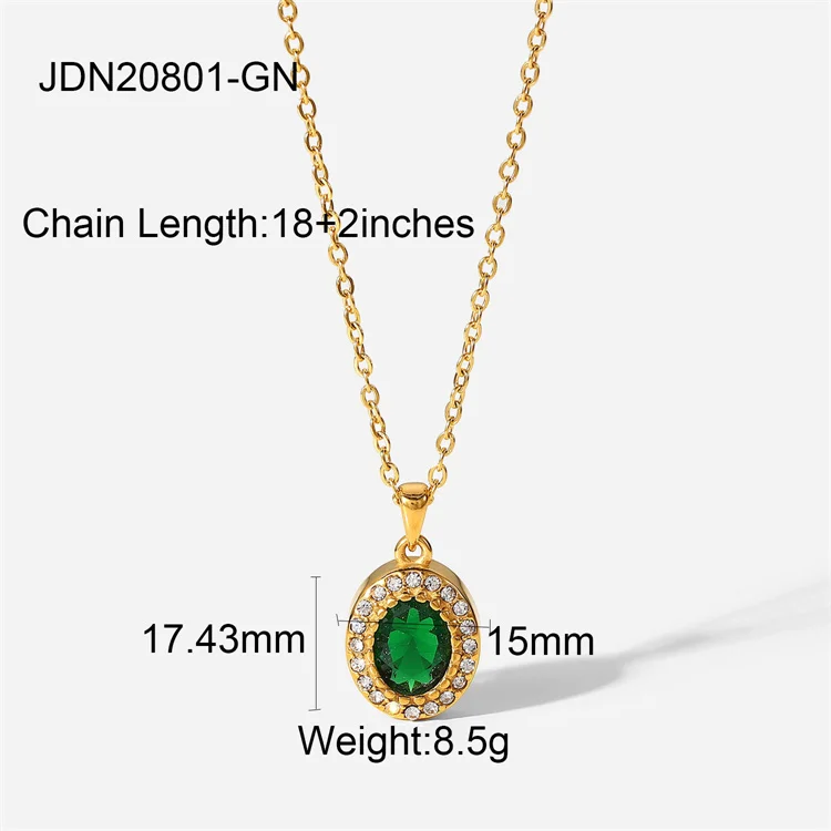 Fashion crystal stainless steel jewelry natural stone custom women jewelry