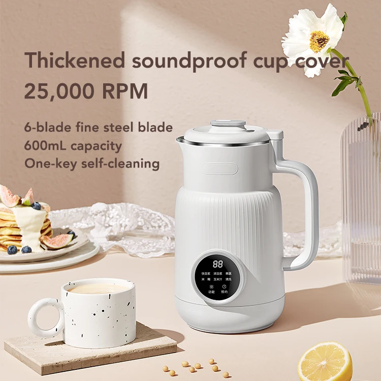 Modern style Time-saving soybean milk machines 10-blade three dimensional steel blades oat milk maker