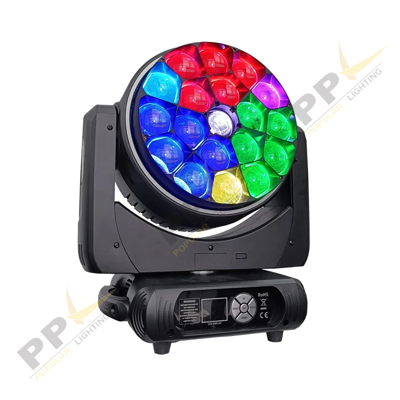 PPL Professional stage moving head pixel led 19pcs 40W Bee EYE LED Zoom Wash Light