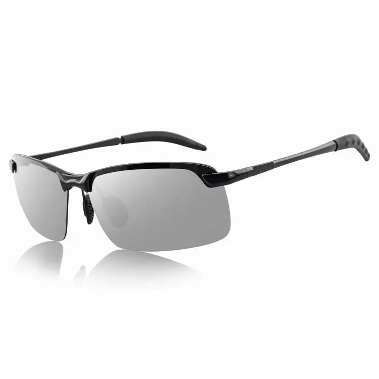 
3043 Fashion Cycling Driving Change Color Alloy Frame Glasses Photochromic Lens Polarized Men Sunglasses 