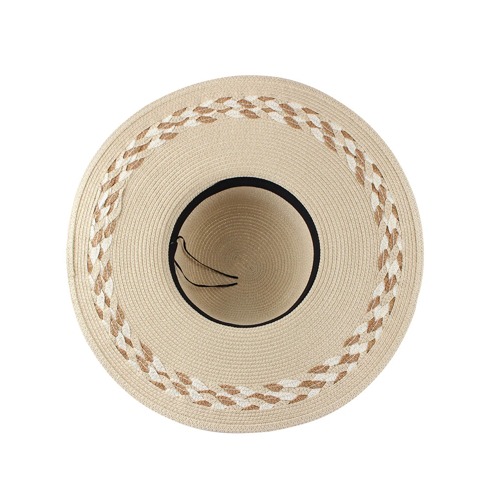 High Quality Fashion Classic Design Sun UV Protection Wholesale Beach Cap Paper Straw Panama Cap Unisex Straw Hat