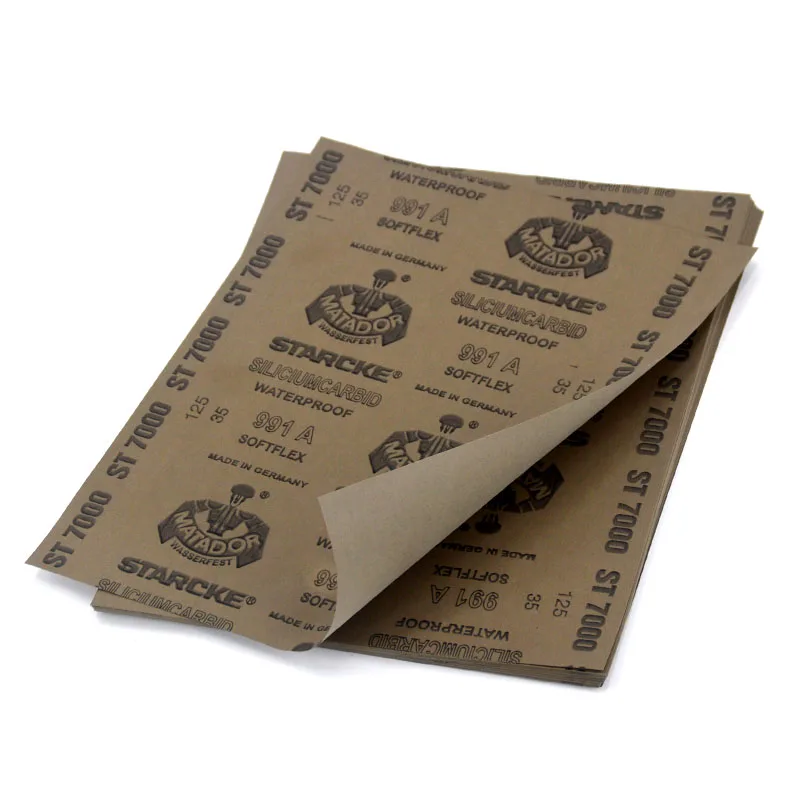 1200 grit waterproof electro coated silicon carbide abrasive paper grinding paper