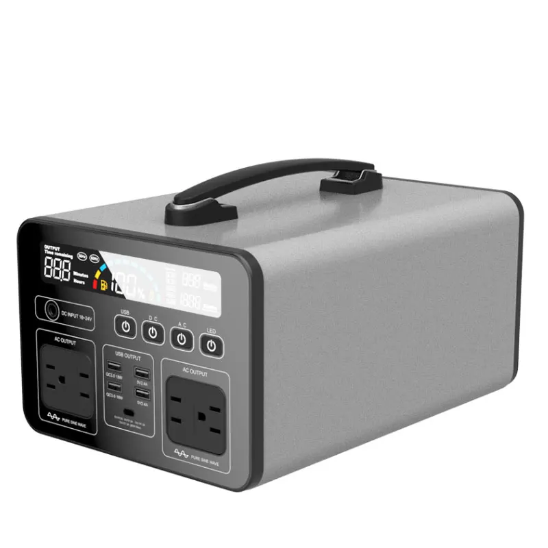 High Capacity generador inverter 1000W Power Station with AC DC Output Home Outdoor Appliances