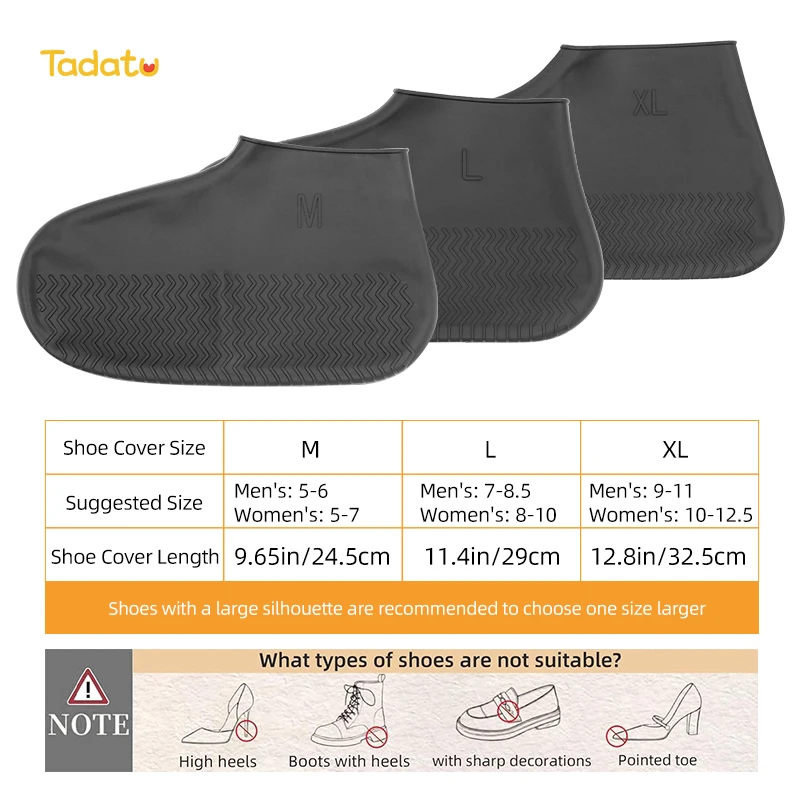 High Quality Unisex Protective Silicone Rain Boots Waterproof Rain Shoe Cover