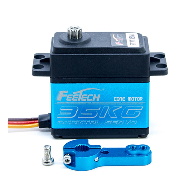 High Torque DS3235SG 35KG Blue Coreless Motor Waterproof Digital Servo Stainless Steel Gear Robotics RC Car Toys-PC Material