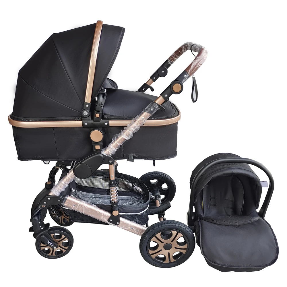 Luxury easy fold baby travel pram folding baby stroller crib wholesale Germany UK baby buggy strollers with car seat 3 in 1