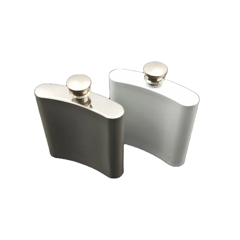 Mini 6oz Stainless Steel Flask for Sublimation Classic Design Style Metal Body