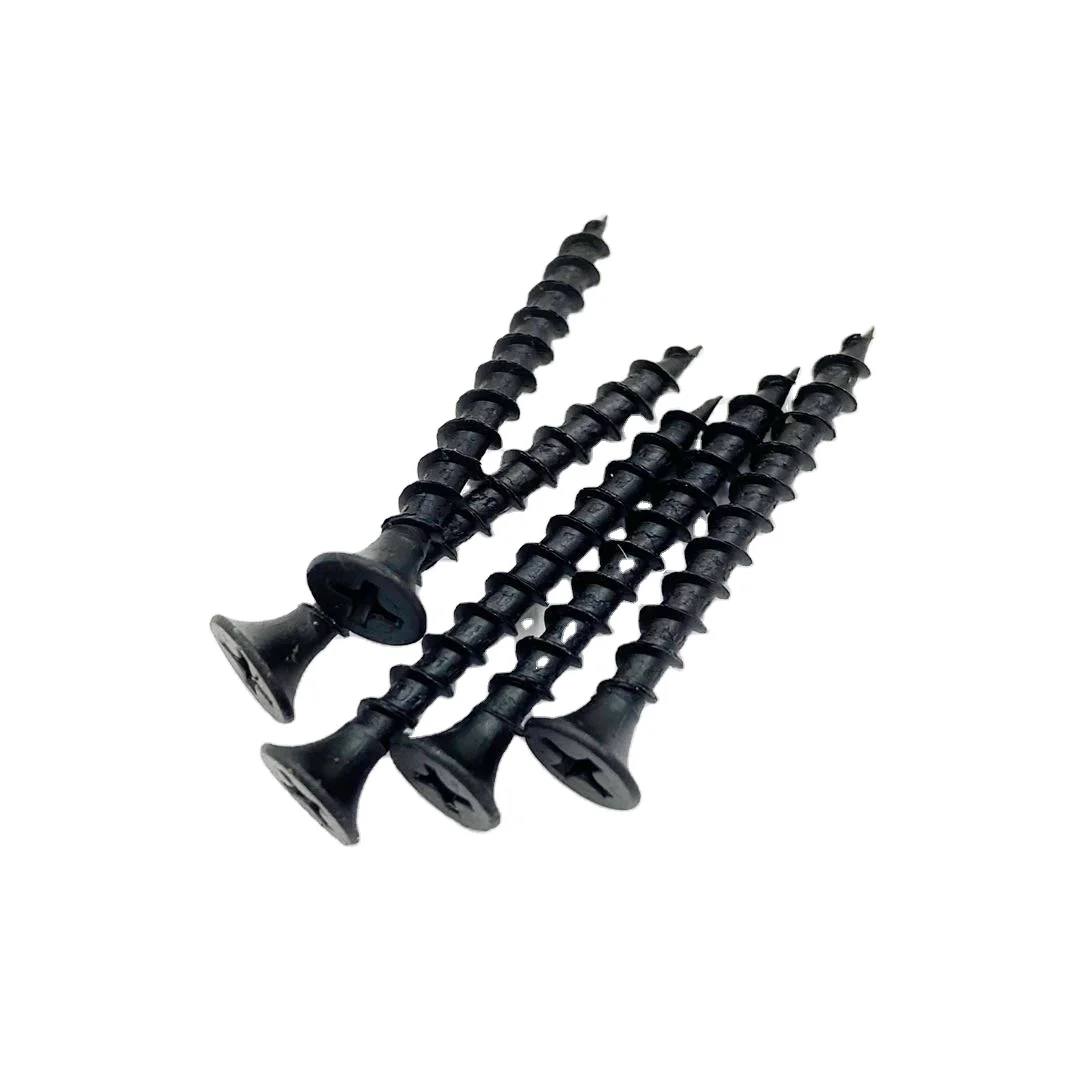 Automatic chain ceiling gypsum board screw black phosphate wallboard drywall screw
