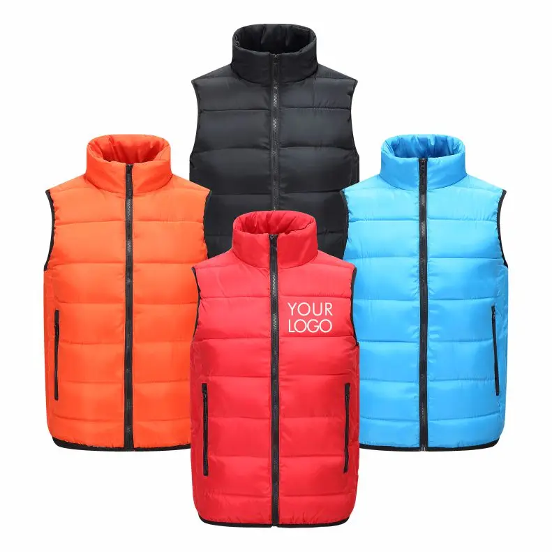 
Winter custom puffer waistcoats men down vest 