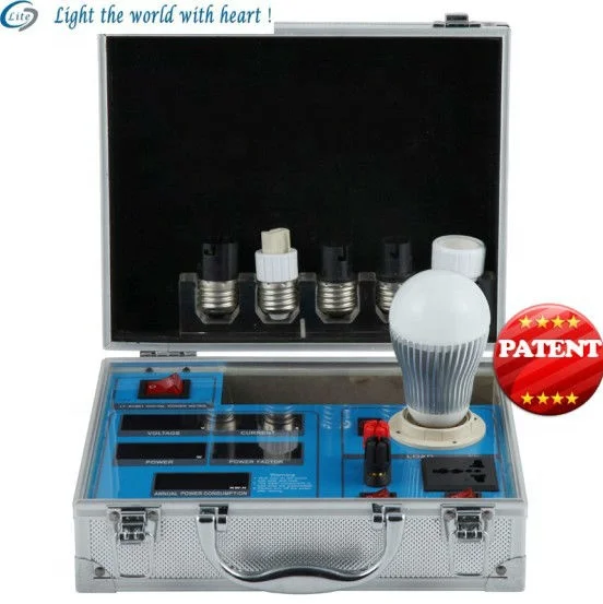 Led Bulb Display Demo Case AC Power Meter Analyzer Led Tester Portable Lighting Testing Equipment