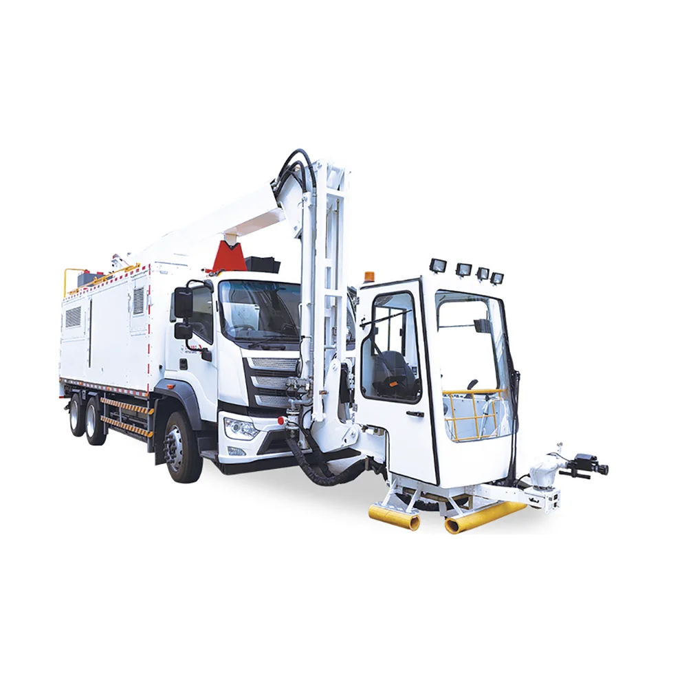 airport ground service equipment aircraft deice truck for removing ice optional snow blowing