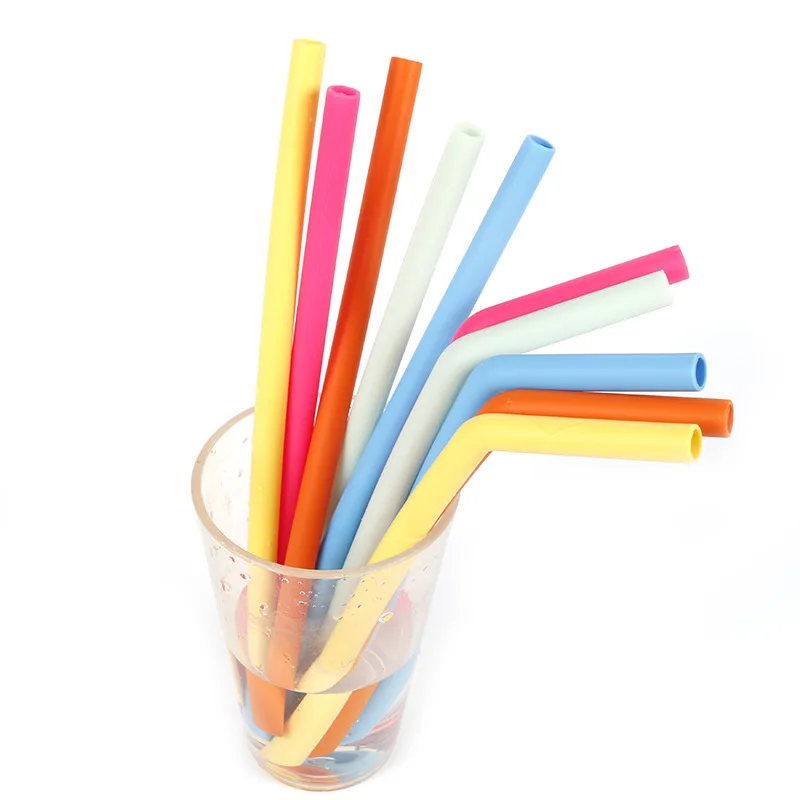 2021 New Design Long Reusable Folding Drinking Straw For Water Beer Drinking