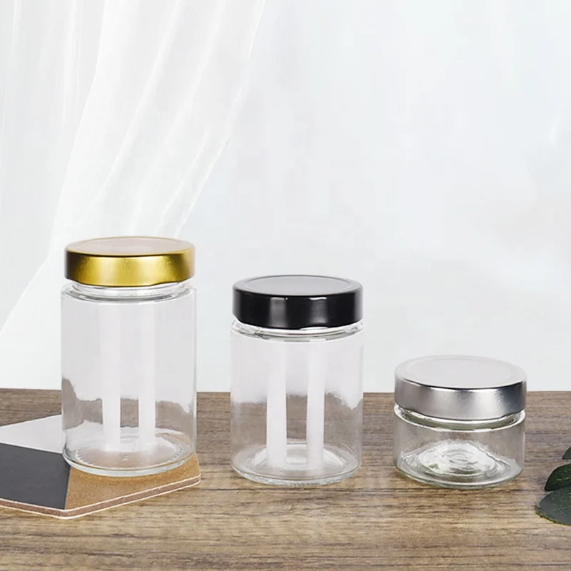 Ru Star Kitchen Accessories Low Price Refillable Sealed Clear Glass Storage Jar With Screw Cap