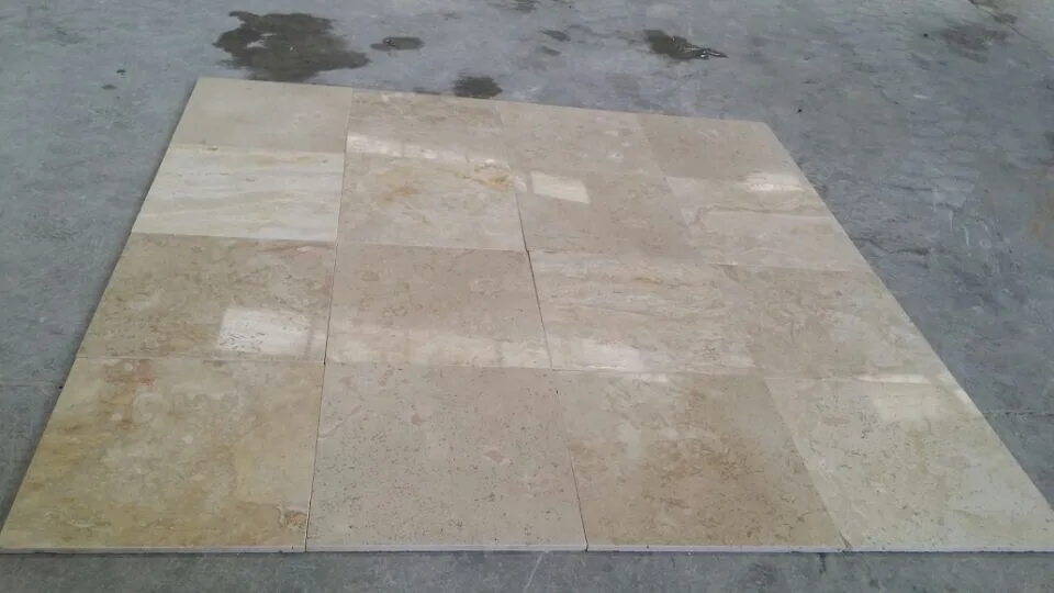 Wholesale low price Beige color travertine stone