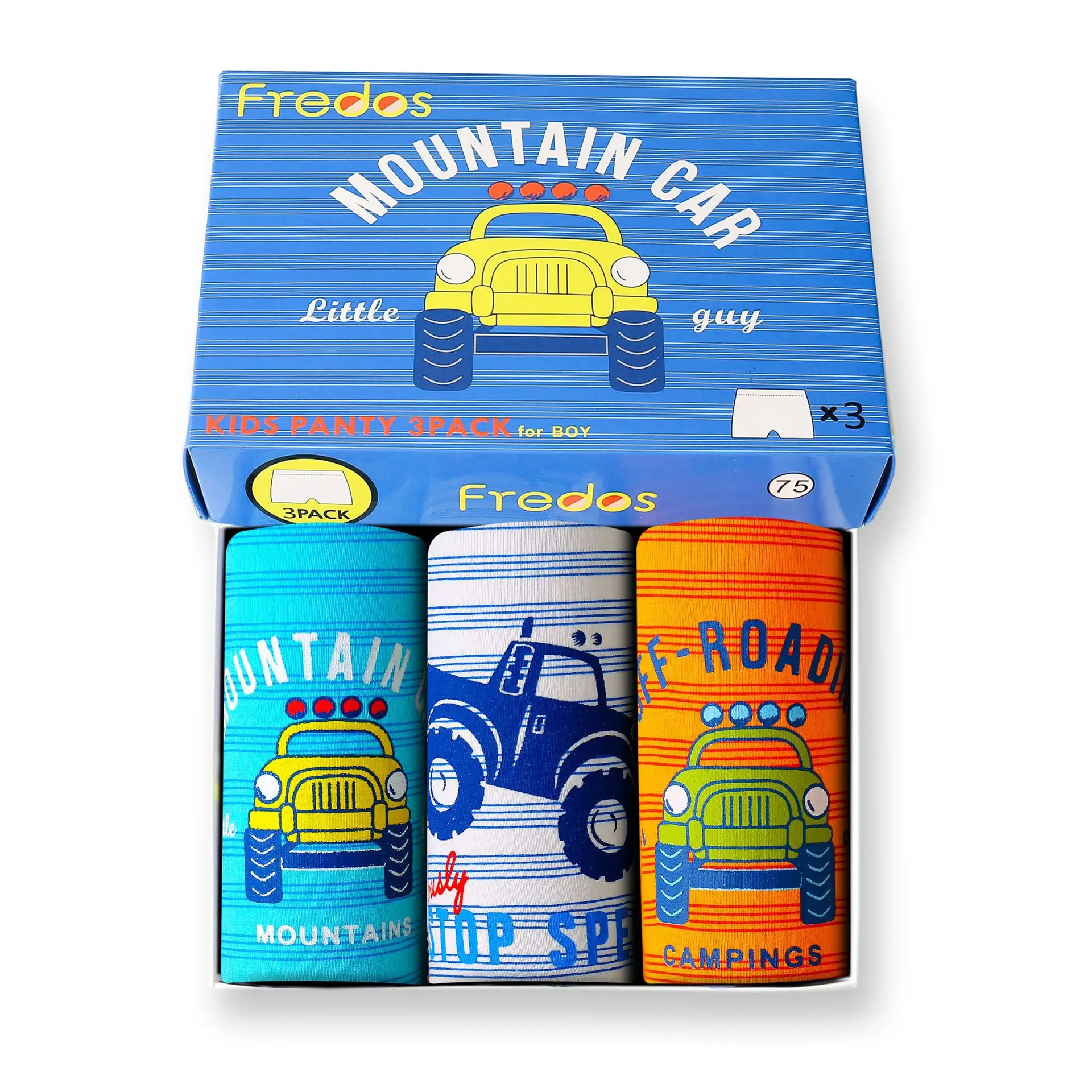 
Wholesale Cute Kids Boy Underwear 100% Cotton Boy Boxers Car Print Cartoon Children Short Panties 