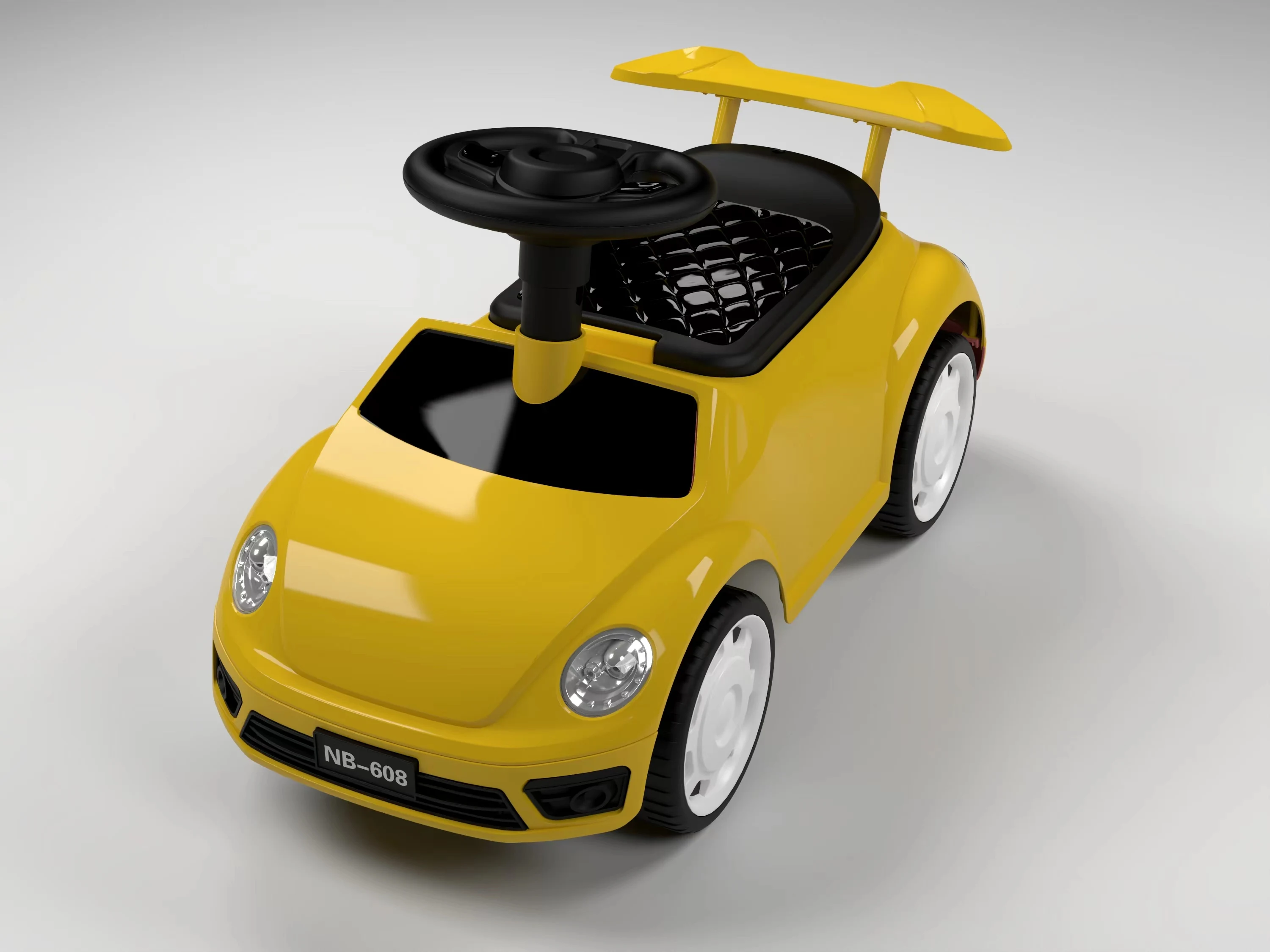 Wholesale cute remote control sliding baby car with safety design