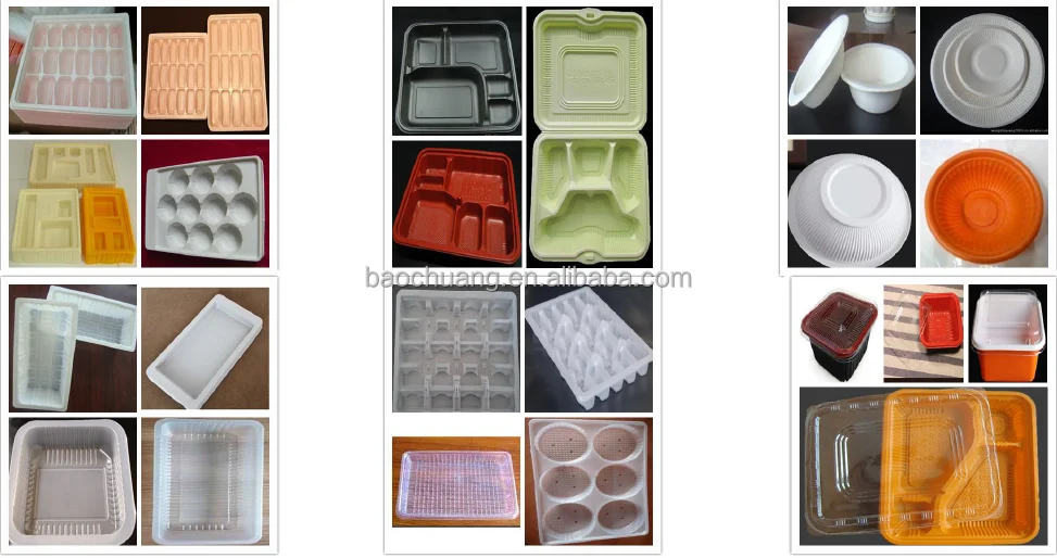 High Speed Vacuum Forming Machine For Making Disposable Plastic Take Away Food Box