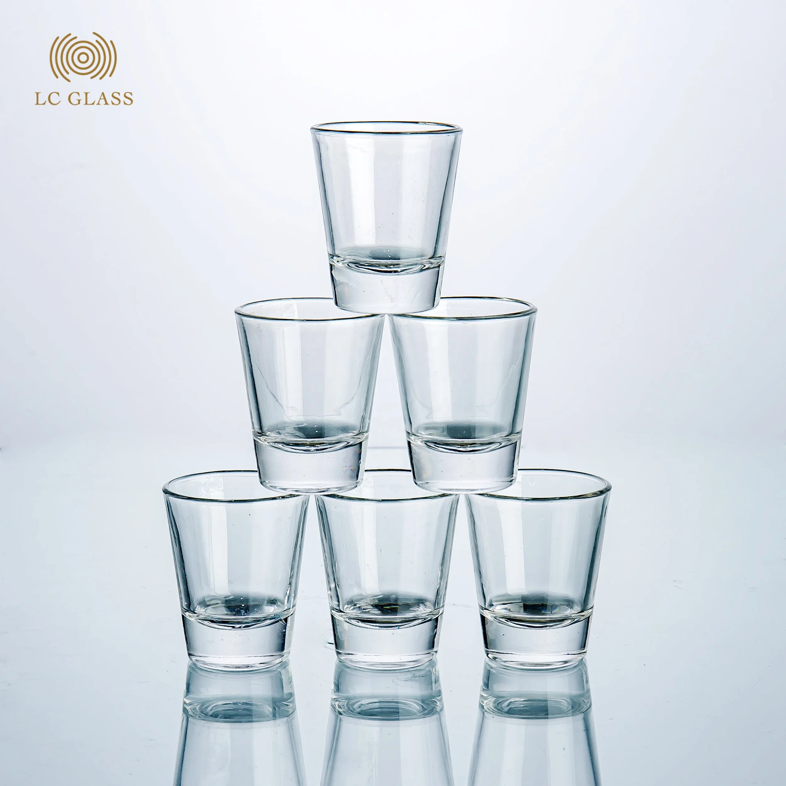 Shot Custom Logo High Quality & Glass 50ml/1.5oz Wine Customized Packaging Party Crystal Glass Modern Machine Pressing