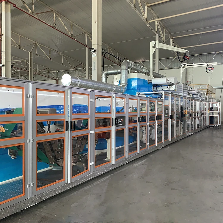 Low Price Brand New Used Factory Directly Supply Fully Automatic Under Puppy Pet Pads Making Machine Production Whole Line