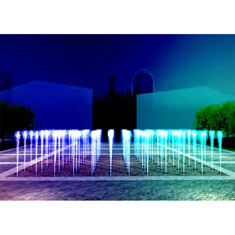 Outdoor Dry Music Fountain In Square With Dmx Light Moving floor fountain