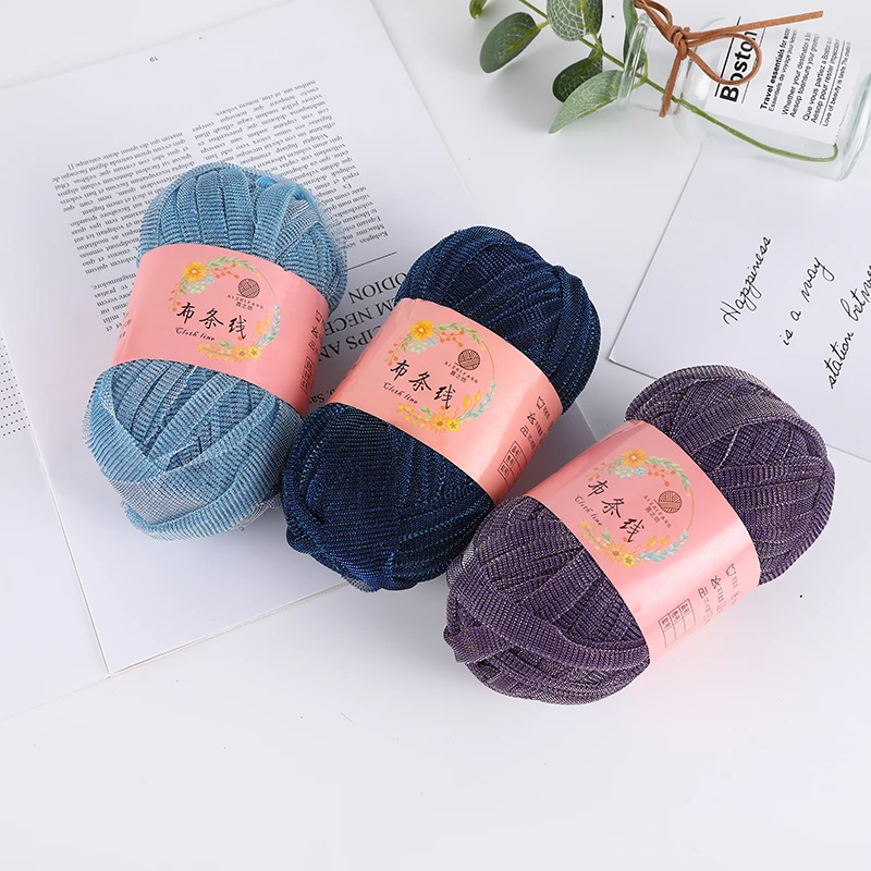Factory Customized Polyester Fabric Thread Handmade DIY Braided Bright Silk Thread