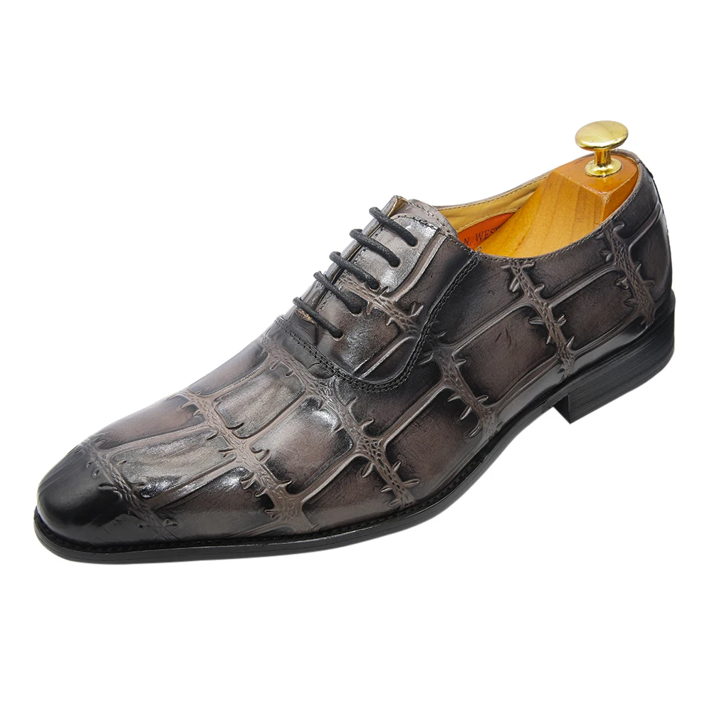 Высококачественные Туфли-оксфорды в итальянском стиле, туфли из натуральной кожи, мужские классические туфли из натуральной кожи