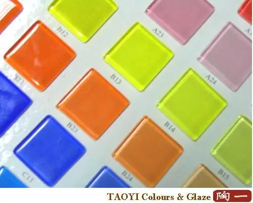 Ярко-зеленый неорганический кристалл стеклянный мозаичный эмалевый пигмент