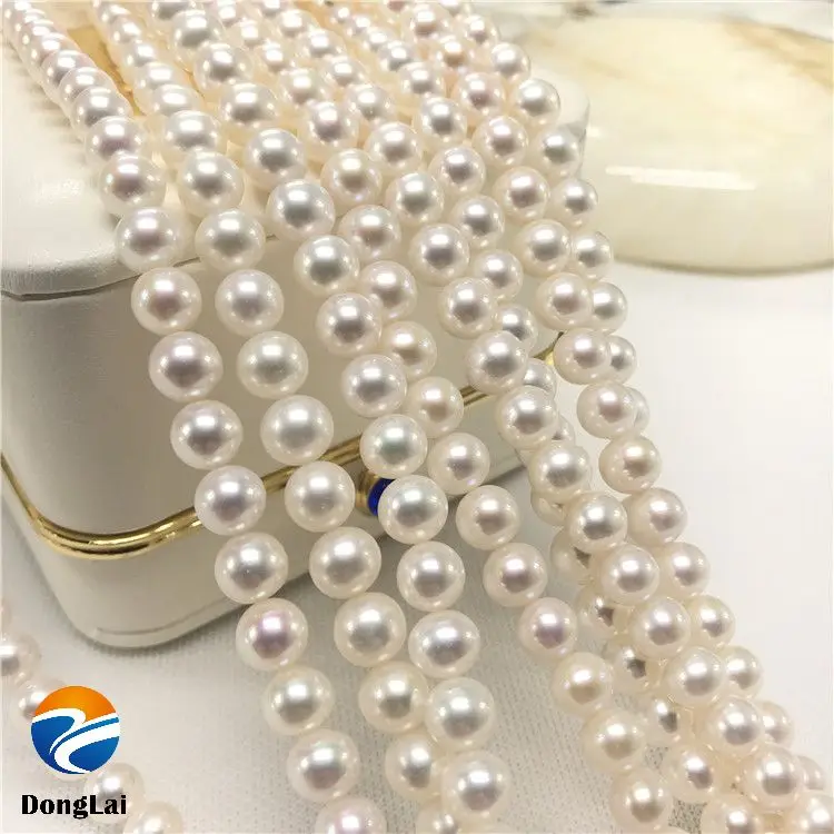 5А китайский завод культивированный натуральный жемчуг нитка 2-13 мм Идеальный Круглый белый пресноводный жемчуг ожерелье оптовая цена